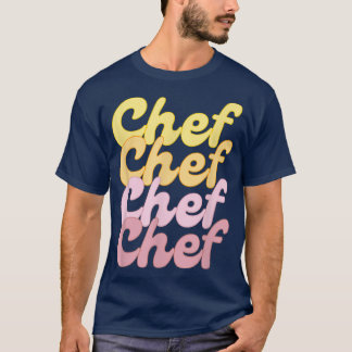 T-shirt Summer Beacht Chef Cuisinier Arts culinaires Étudi