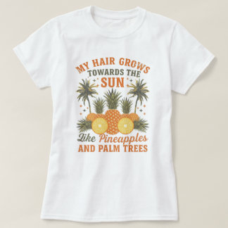 T-shirt Summer Black Hair Appreciation Tropical Custom Tee