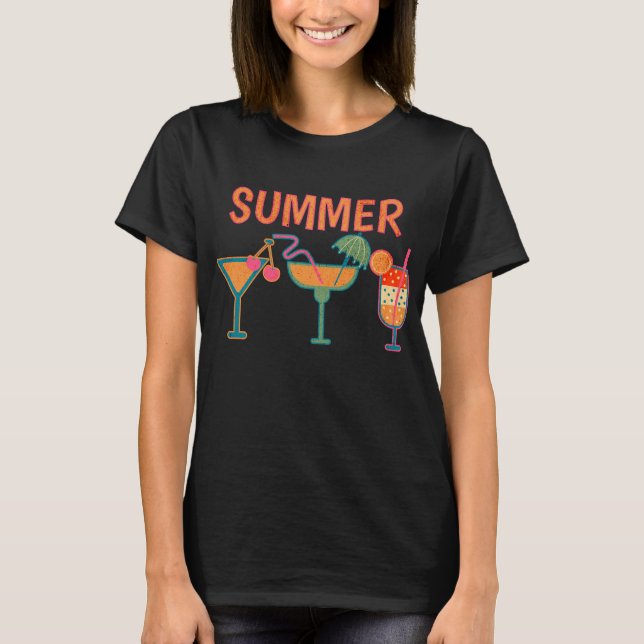 T-shirt Summer Cocktails (Devant)
