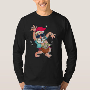 T-shirt Summer Père Noël Cocktail Boisson Cocktail Party C