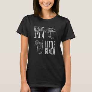 T-shirt Summer Sand Beach Vêtements de boisson froide
