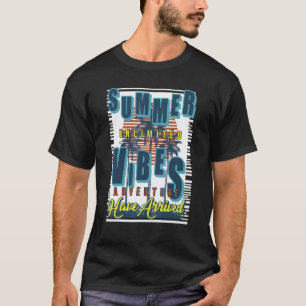 T-shirt Summer Un Vibes Adventure Beach Vacances