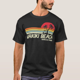 T-shirt Summer Vacation Vintage Honolulu Hawaii Waikiki Be
