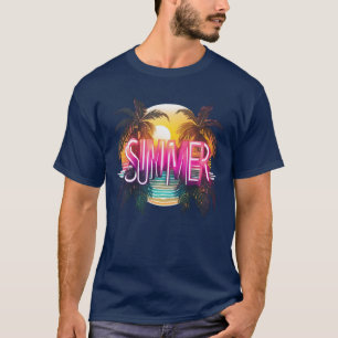 T-shirt Summer Vibes Design pour plus de summer feeling