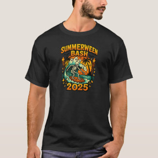 T-shirt SummerWeen Bash 2025 Skeleton Beach Party Hallowee