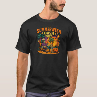 T-shirt SummerWeen Bash 2025 Skeleton Beach Party Hallowee