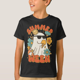 T-shirt Summerween Ghost Crème de glace mignonne drôle Hal
