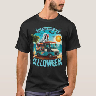 T-shirt Summerween Halloween Summer Just Waiting For Hallo