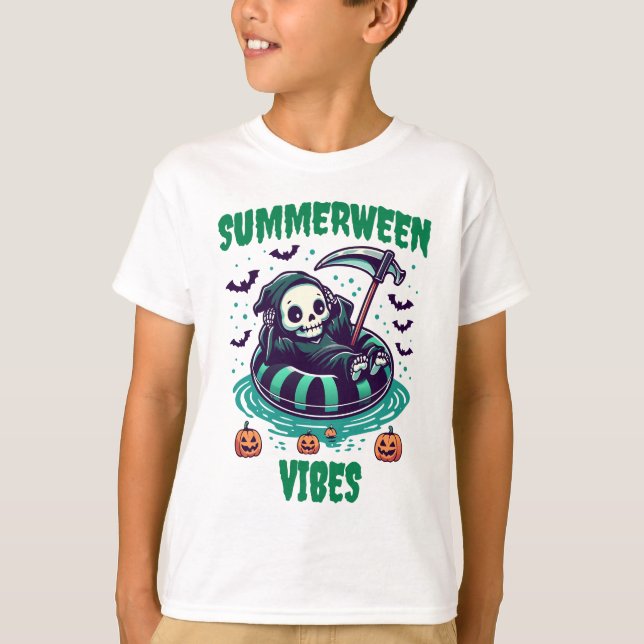 T-shirt Summerween Vibes – Reaper Relaxed (Devant)