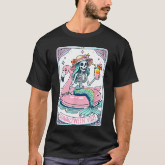 T-shirt Summerween Vibes Skeleton Mermaid Tarot d Summer V