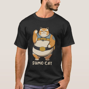 T-shirt Sumo Cat Kitty Wrestler