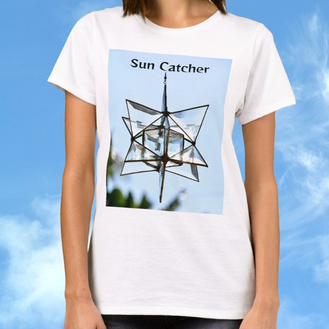 T-shirt Sun Catcher Sky Blue Moderne Géométrique Chic (Créateur téléchargé)
