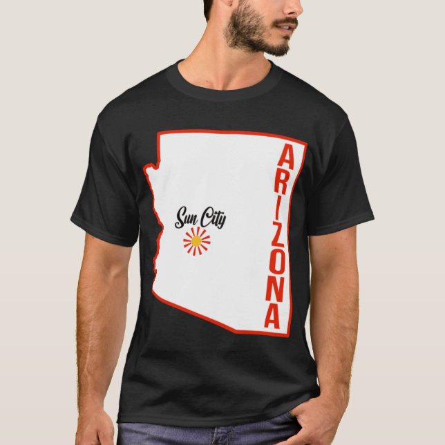 T-shirt Sun City Arizona 1 (Devant)