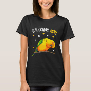 T-shirt Sun Conure Maman Drôle Parrot Oiseau Femme Amoure