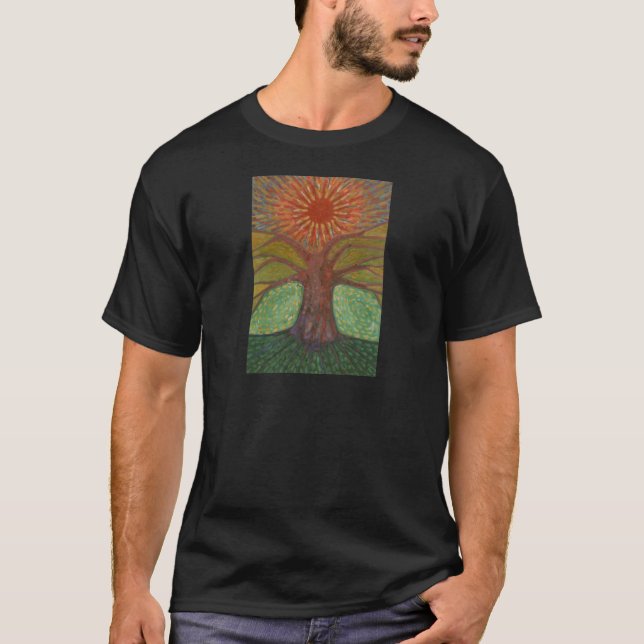 T-shirt Sun et arbre (Devant)