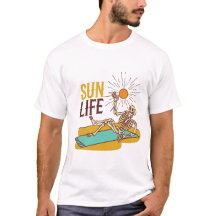 Sun Life Beach Tan Summer Skeleton