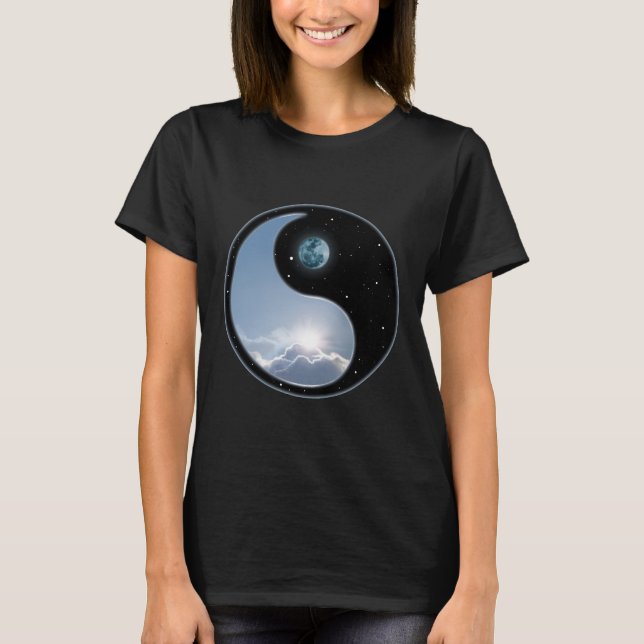 T-shirt Sun-Lune Yin-Yang (Devant)