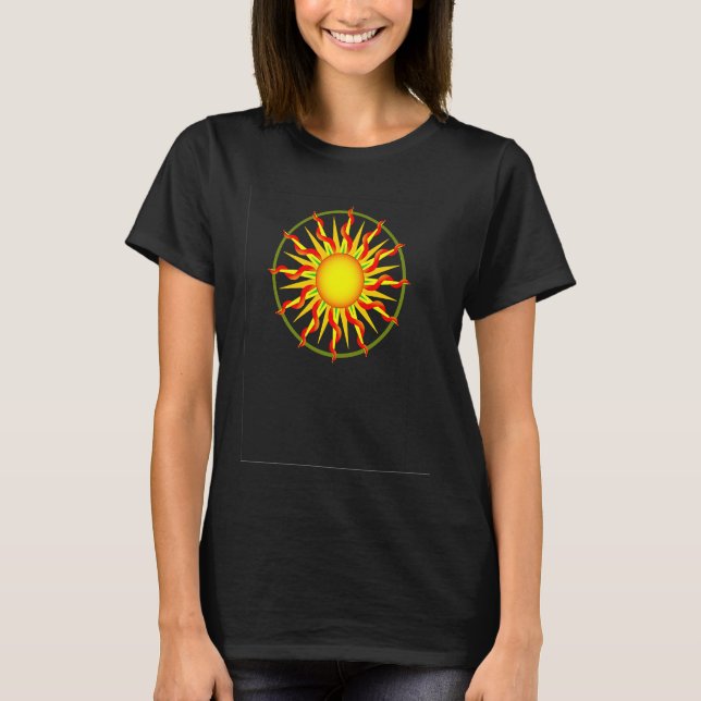 T-shirt Sun mandala (Devant)