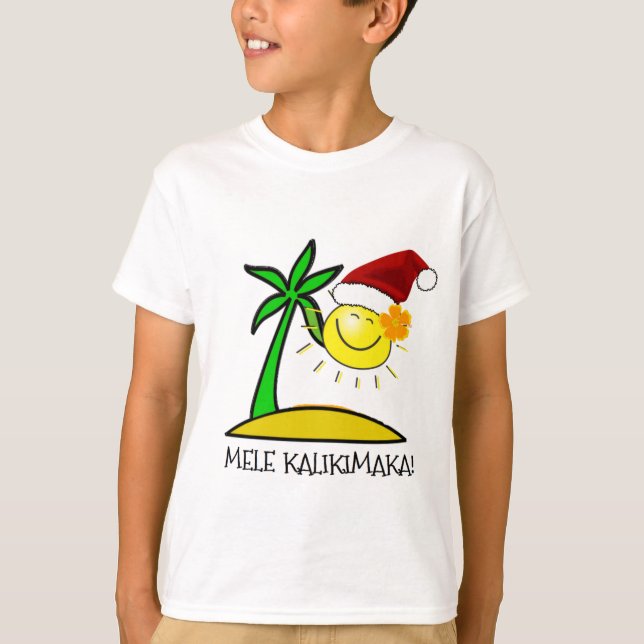 T-shirt Sun Père Noël - Mele Kalikimaka (Devant)