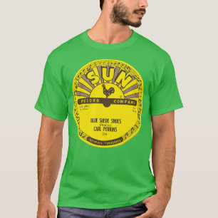 T-shirt Sun Records Vinyl Carl Perkins Blue Suede Chaussur