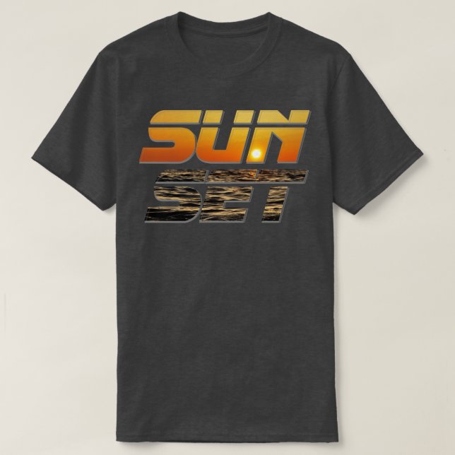 T-SHIRT SUN SET (Design devant)