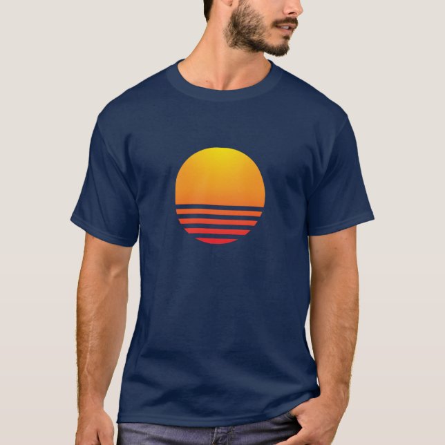 T-shirt Sun Synthwave (Devant)