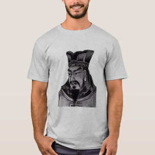 T-shirt Sun Tzu et citation - gris