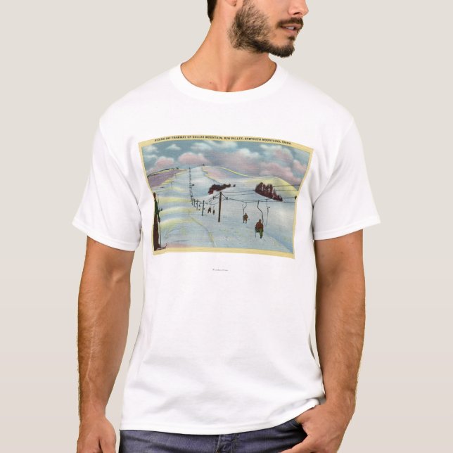 T-shirt Sun Valley, identification - dent de scie Mnts. (Devant)