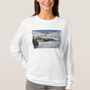 T-shirt Sun Valley, identification - scène d'hiver de Sun