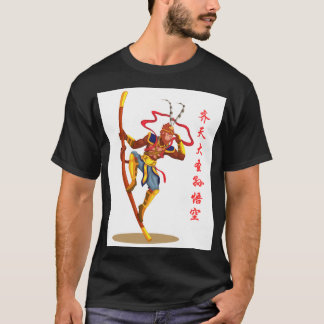 T-shirt Sun Wukong avec un personnel doré