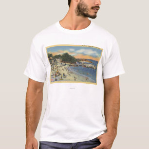 T-shirt Sunbathers et nageurs à la plage
