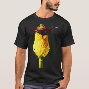 T-shirt Sunbird Amethyst Sunbird sur Red Hot Poker
