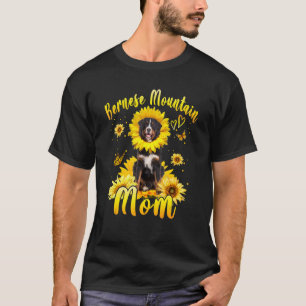 T-shirt Sunflower Bernese Mountain Mom Chien Fête des mère