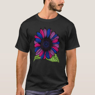 T-shirt Sunflower Bisexualité Drapeau Bisexuel Lgbt Pride 