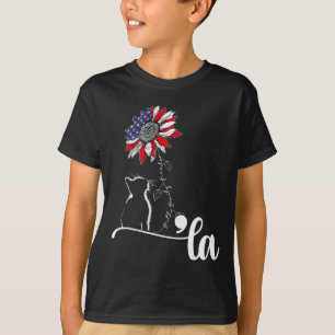T-shirt Sunflower Cat Comma La Kamala Harris Pour Présiden