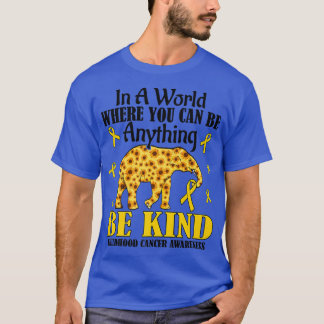 T-shirt Sunflower Elephant Be Kind Children Cancer Award
