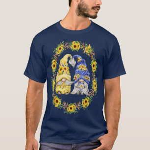T-shirt Sunflower Gnome Montre Coeur & Amour Pour Gardener