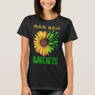 T-shirt Sunflower Green Ribbon Sensibilisation à la santé