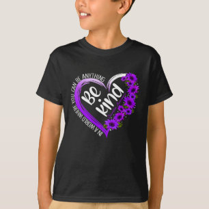 T-shirt Sunflower Heart Be Genre Purple Overdose Sensibili