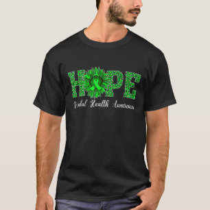 T-shirt Sunflower Hope Green Ribbon Mentale Lauréats en sa