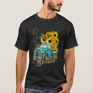T-shirt Sunflower Jesus Take The Wheel Christian Gardener