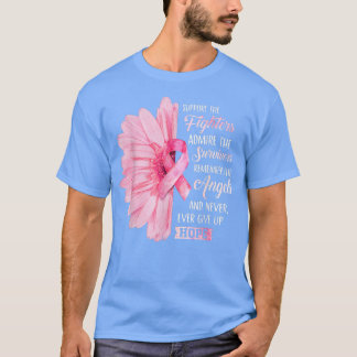 T-shirt Sunflower rose Cancer du sein Sensibilisation Femm