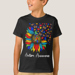 T-shirt Sunflower Sensibilisation sur l'autisme Day Lozzle