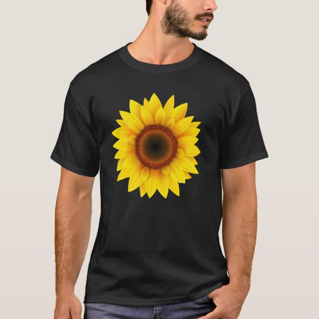 T-shirt Sunflower - Sunflower Shirt, Tee - shirt floral (Devant)