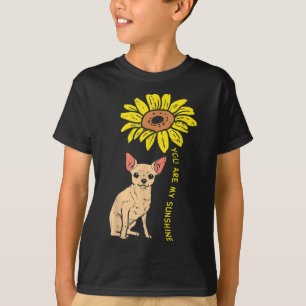 T-shirt Sunflower Sunshine Chihuahua Chiwawa Chig Girls Wo