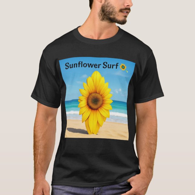 T-shirt Sunflower Surboard Ocean Vibes 🌻 🏄 ‍ ♀️ (Devant)