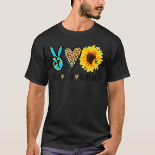 T-shirt Sunflowers fleuriste Hippie Paix Amour Et Sunflowe