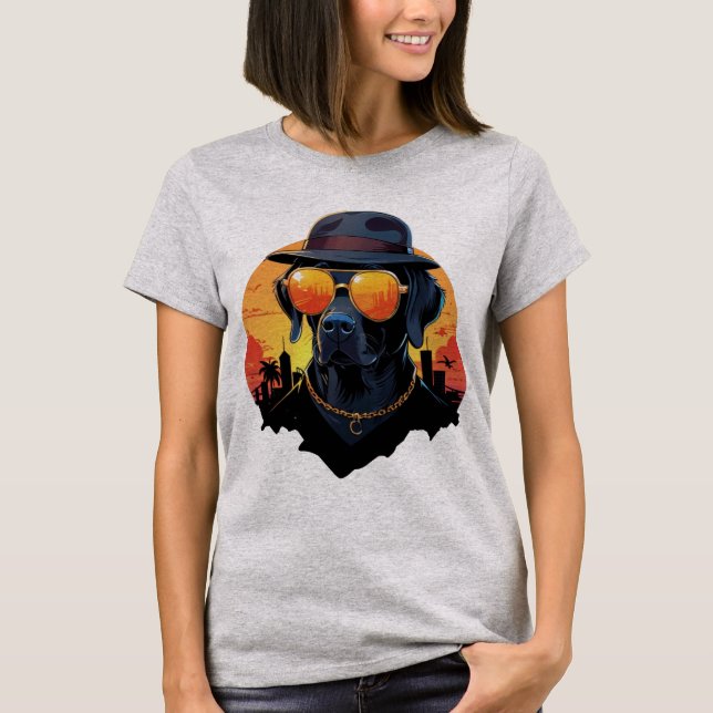 T-shirt Sunglass Pup Swagger (Devant)