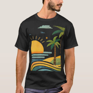 T-shirt Sunlit Palm Escape