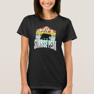T-shirt Sunrise Peak Arizona Oear Retro Hexagon Classic Bl